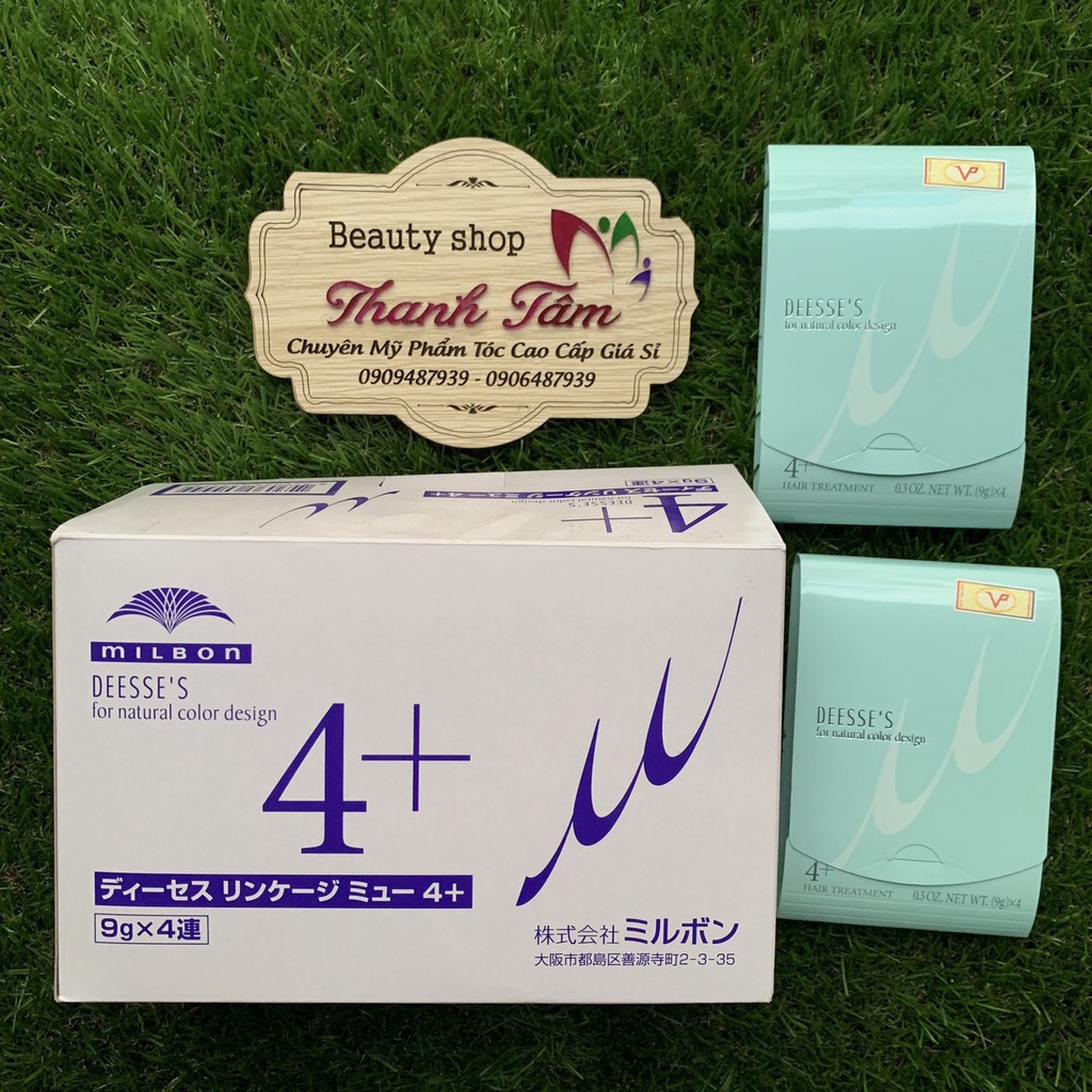 Kem dưỡng Collagen suôn mượt dùng tại nhà MILBON DEESSE'S 4+ (Hộp 10 vỉ)