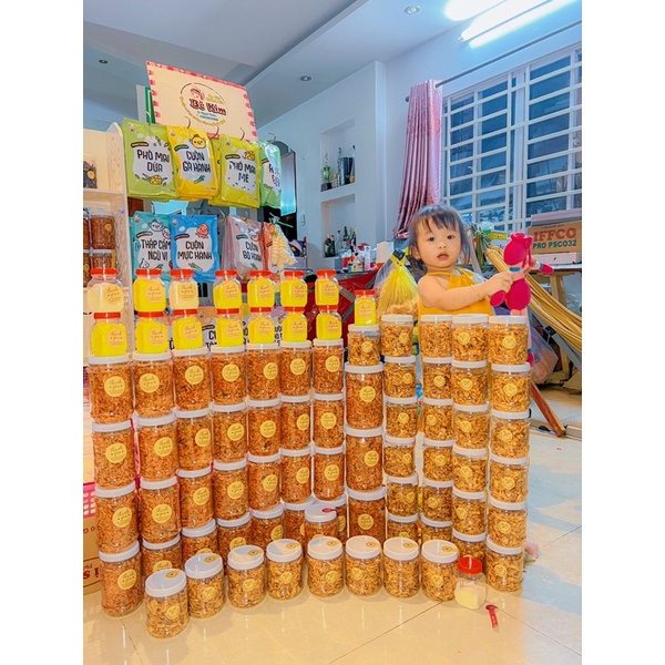 Combo bánh tráng phơi sương muối tép hành phi 80k  .
