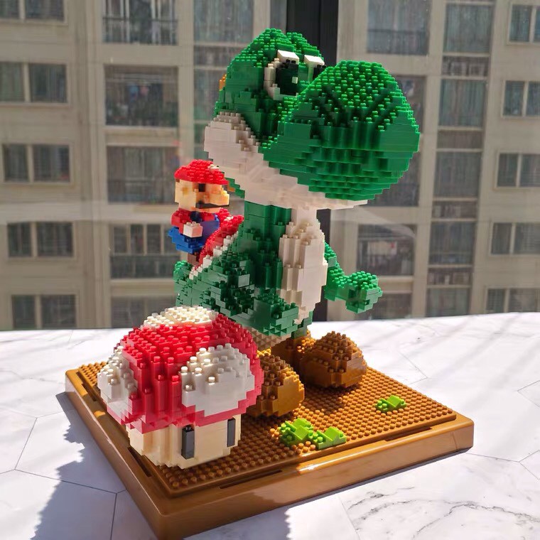 Bộ lắp ráp đồ chơi xếp hình lego Khủng long Yoshi Mario -  LEGO 3D MARIO