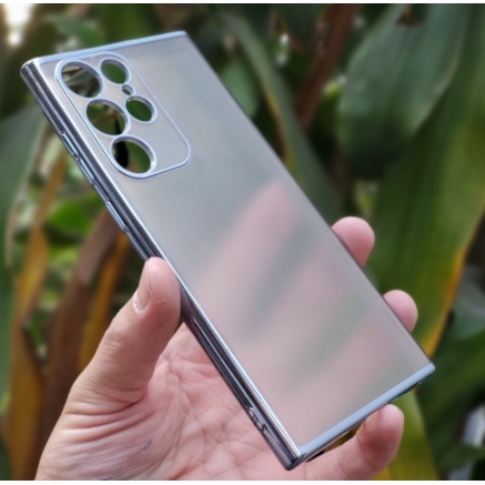Ốp lưng sulada nhám viền màu cho Samsung S22, S22 Plus, S22 Ultra chống Vân tay, mồi hôi siêu đẹp