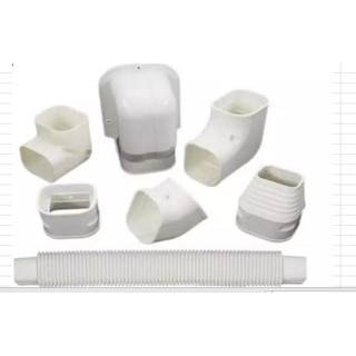 WIPCOOL Bộ ống, khớp nối nhựa PVC đầu bọc bao tường SET  (CHƯA BAO GỒM 1 ỐNG, KHỚP NỐI NHỰA 2 MÉT )