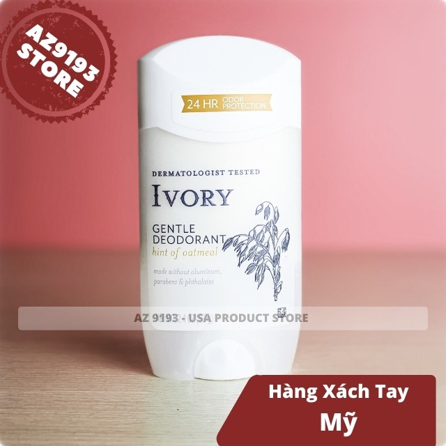 [Xách Tay Mỹ] Lăn Khử Mùi IVORY 68g Sáp Trăng - Hương Tự Nhiên, Thành Phần Tự Nhiên, Thơm Nhé Nhàng - AZ 9193