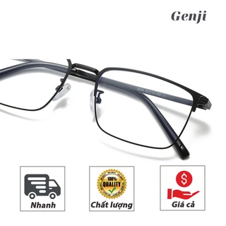 Gọng kính cận nam nữ vuông kim loại - GGK002