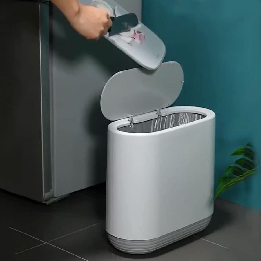 THÙNG ĐỰNG RÁC ECOCO THÔNG MINH ẤN NẮP ĐẬY DUNG TÍCH 10L