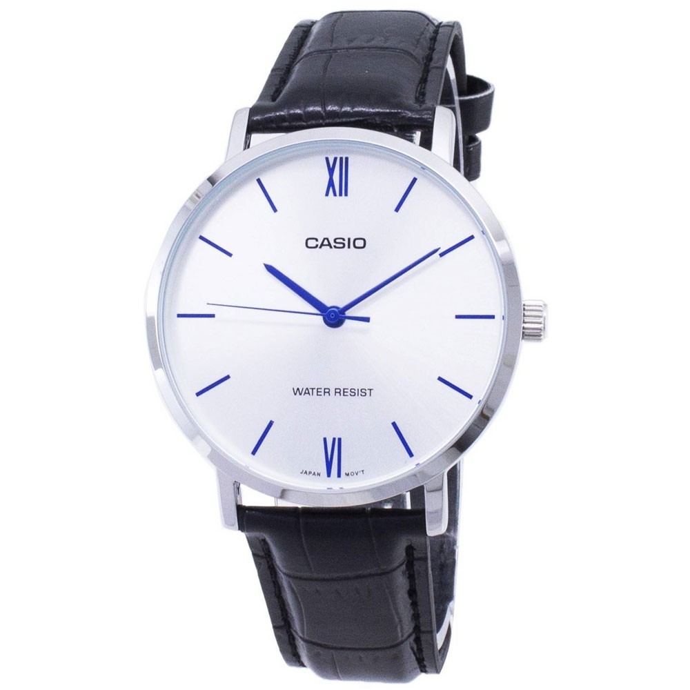 Đồng Hồ Nam Casio MTP-VT01L-7B1UDF Dây Da Đen - Nền Mặt Màu Trắng