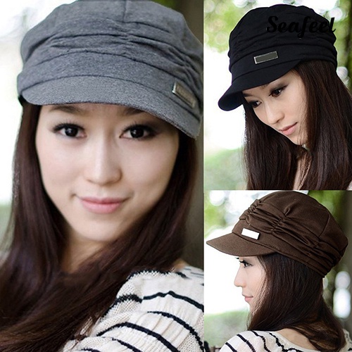 Nón Lưỡi Trai Xếp Ly Thời Trang Cho Nữ