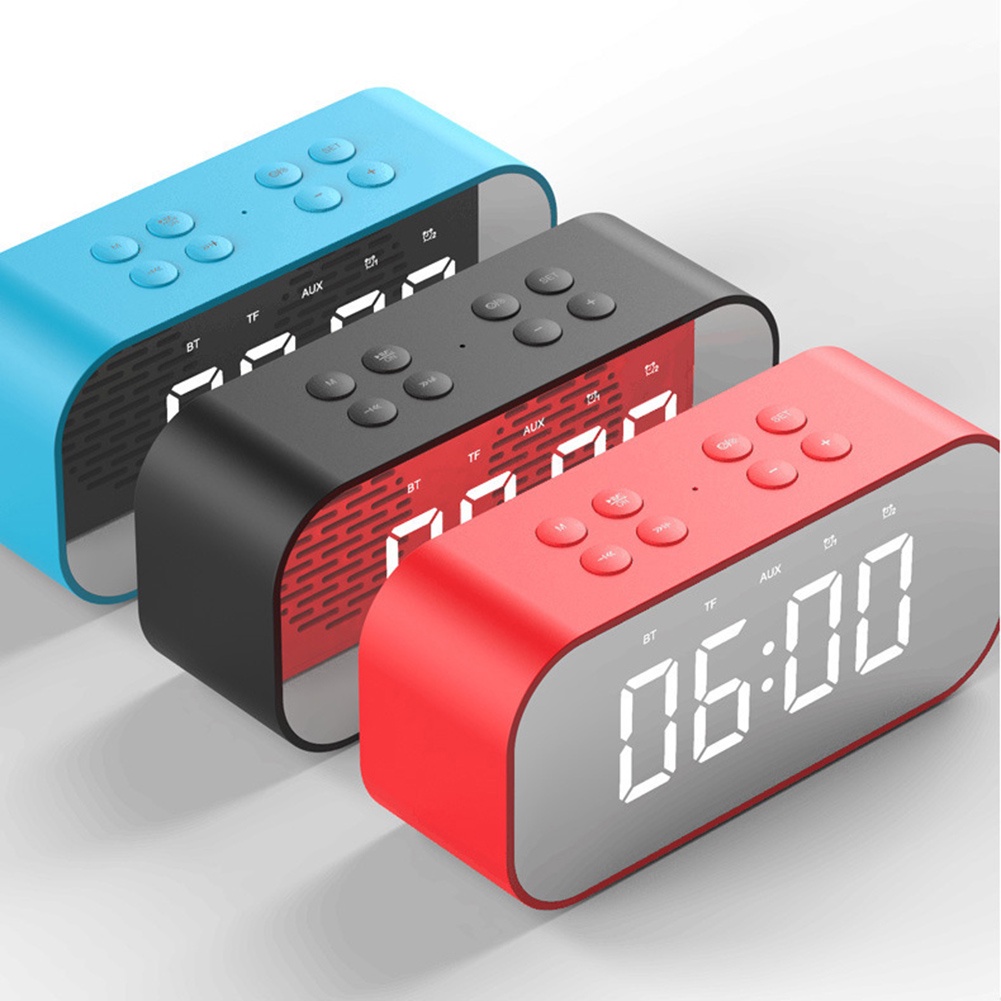 Loa Bluetooth Không Dây Mini BT501 Có Đèn LED Hiển Thị Đồng Hồ Báo Thức