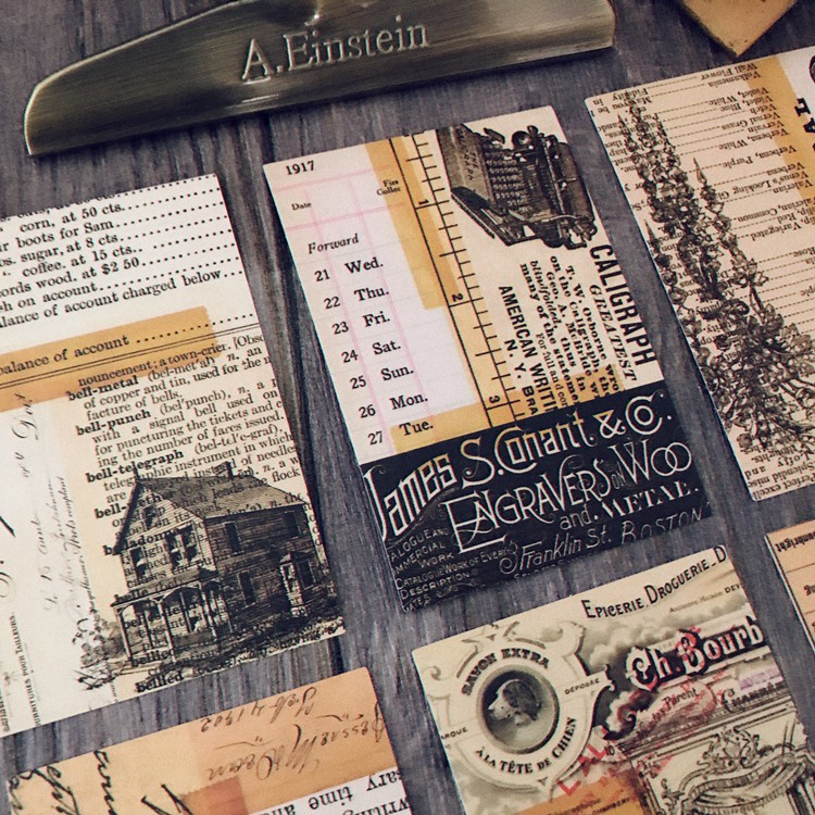Sticker junk journal cổ điển Tim Holtz