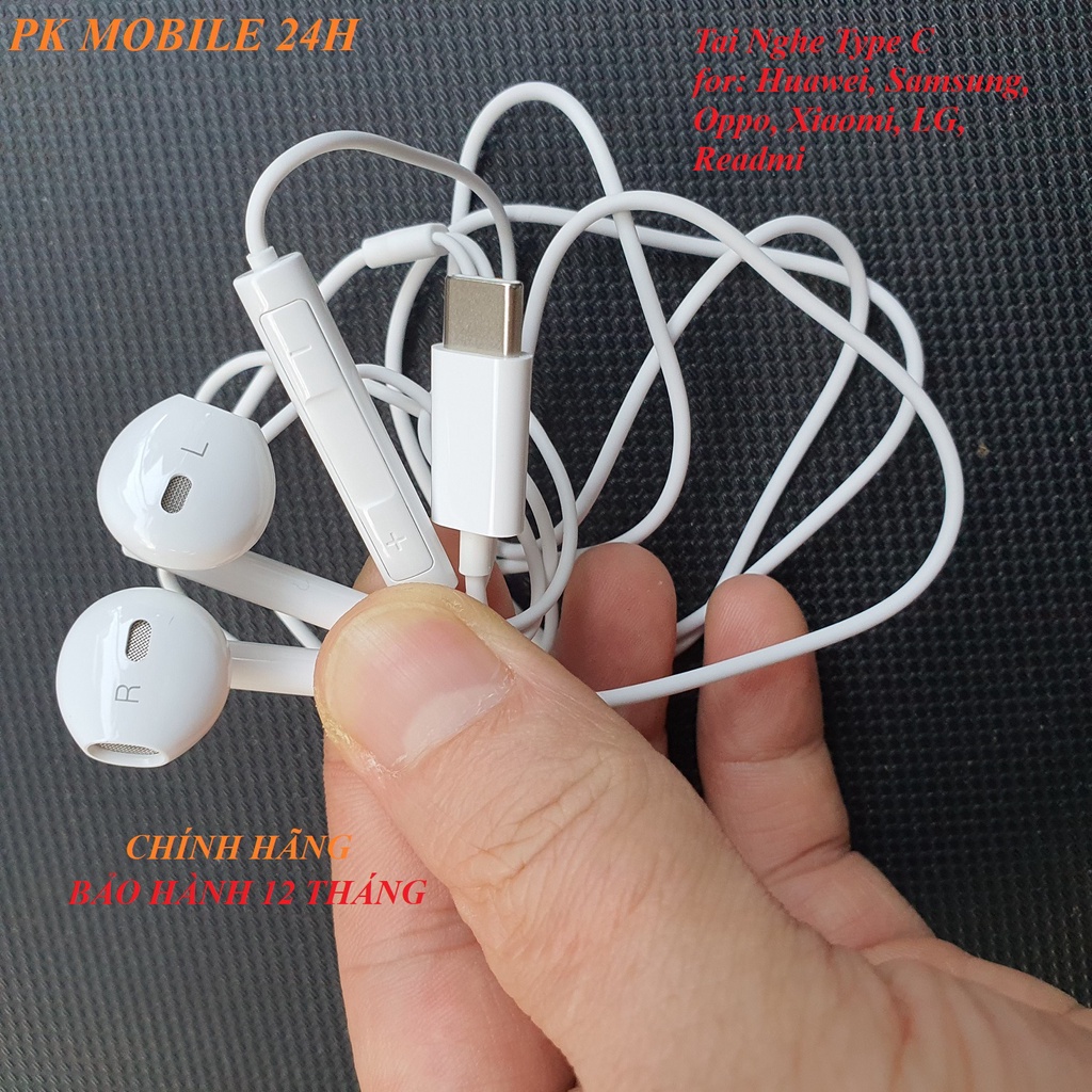 Tai Nghe Type C Cho Huawei, Samsung, Oppo, Xiaomi, Readmi, LG... C33 Chính Hãng, Âm Bass Cực Mạnh, B