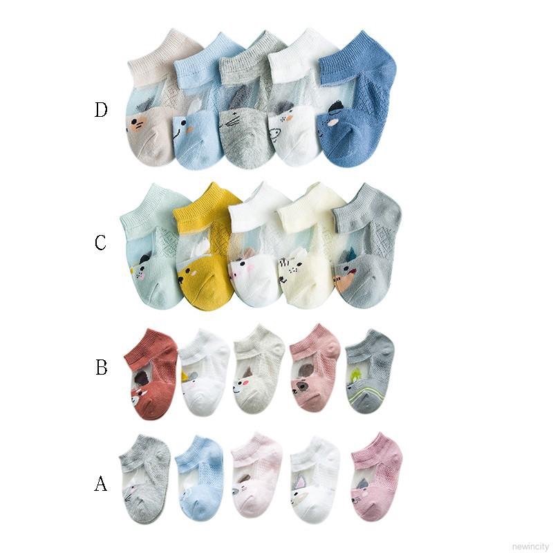 Tất chân cổ thấp hình động vật dễ thương cho bé