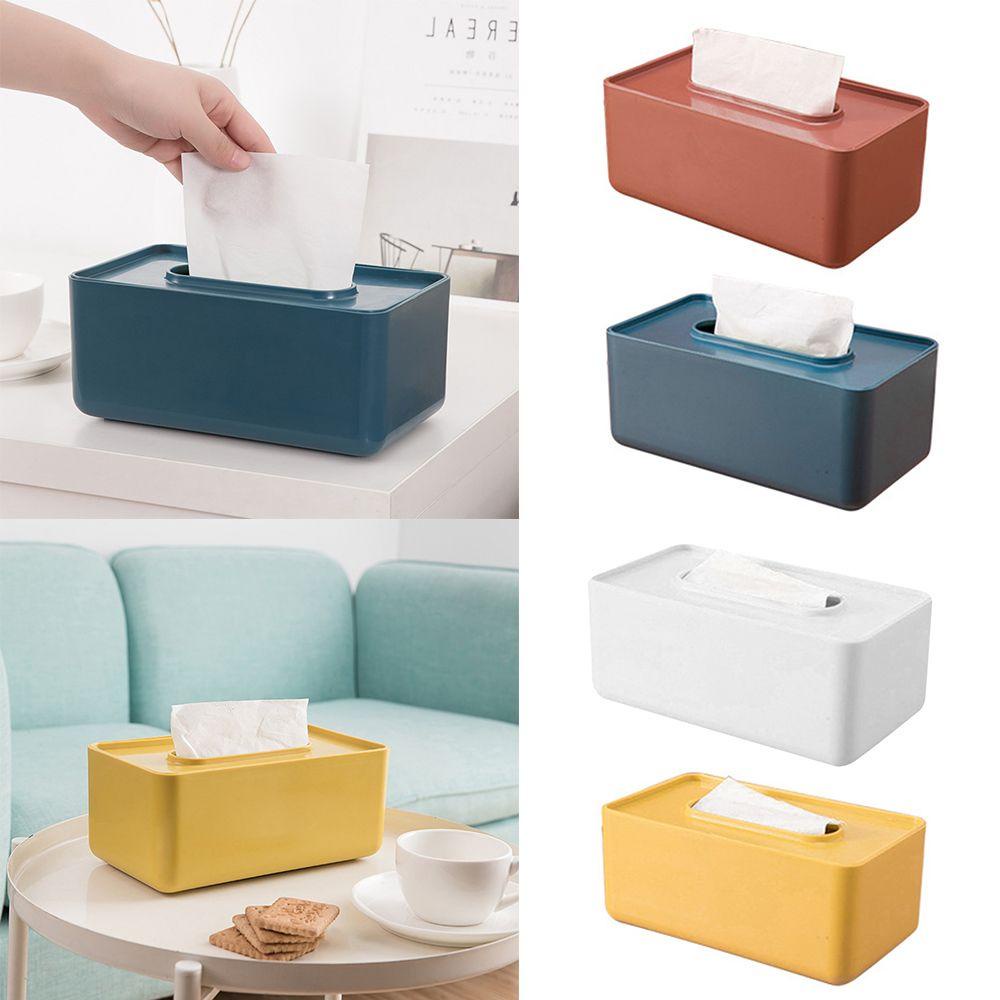 KUNHEV Hộp Đựng Khăn Giấy Để Bàn Bằng Nhựa Tiện Dụng Giá Đỡ