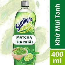 Nước rửa chén Sunlight Trà Nhật chai 400g