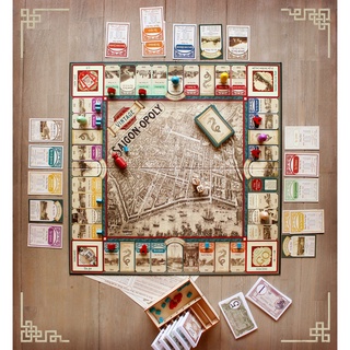 VINTAGE SAIGONOPOLY board game / CỜ TỶ PHÚ SÀI GÒN XƯA có bảng, Saigon Monopoly, Christmas gift, Quà sinh nhật