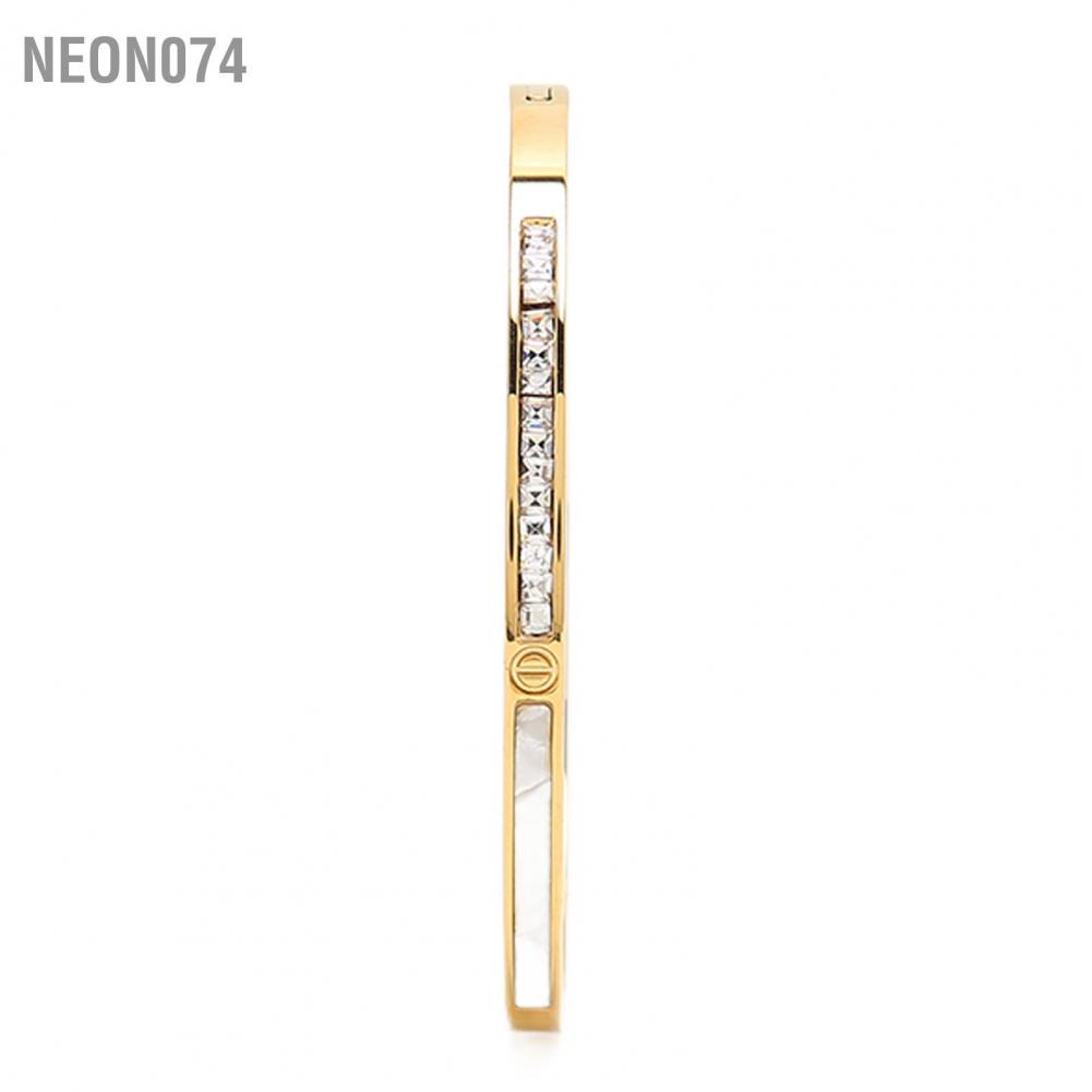 Neon074 Neon074 Vòng đeo tay cho phụ nữ Cổ điển được làm thủ công bằng có thể mở ra thời trang vàng thạch người lớn Thanh thiếu niên