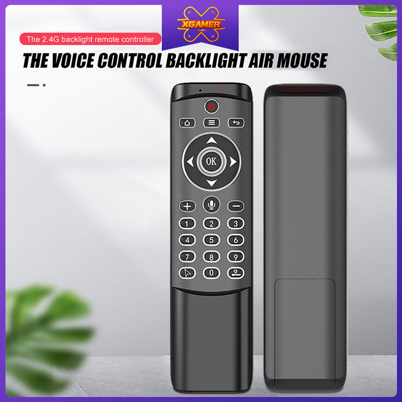 MT1 2.4G Wireless Backlight Google Voice Control + IR Learning Remote Controller Fly Air Mouse Backlit For Smart TV box MINI PC