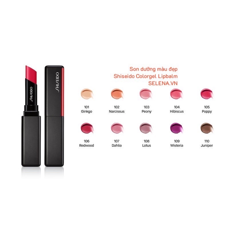 Son dưỡng có màu Colorgel Lipbalm Shi.sei.do màu 110 Juniper nâu tây