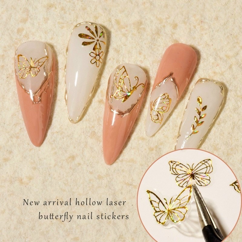 [Sỉ 3.7k] Vỉ nhiều hình dán móng stiker siêu xinh cho bạn gái