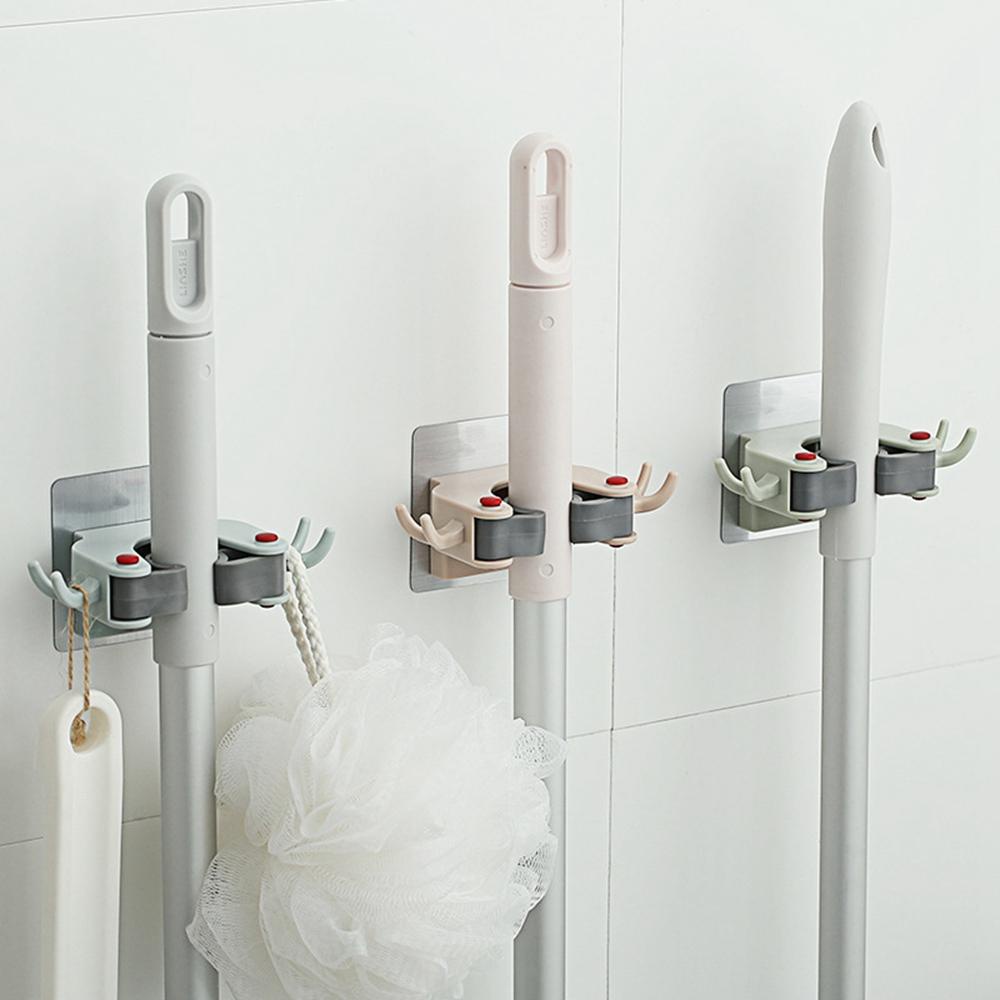 Giá Treo Cây Lau Nhà Gắn Tường Tiện Lợi Đứng