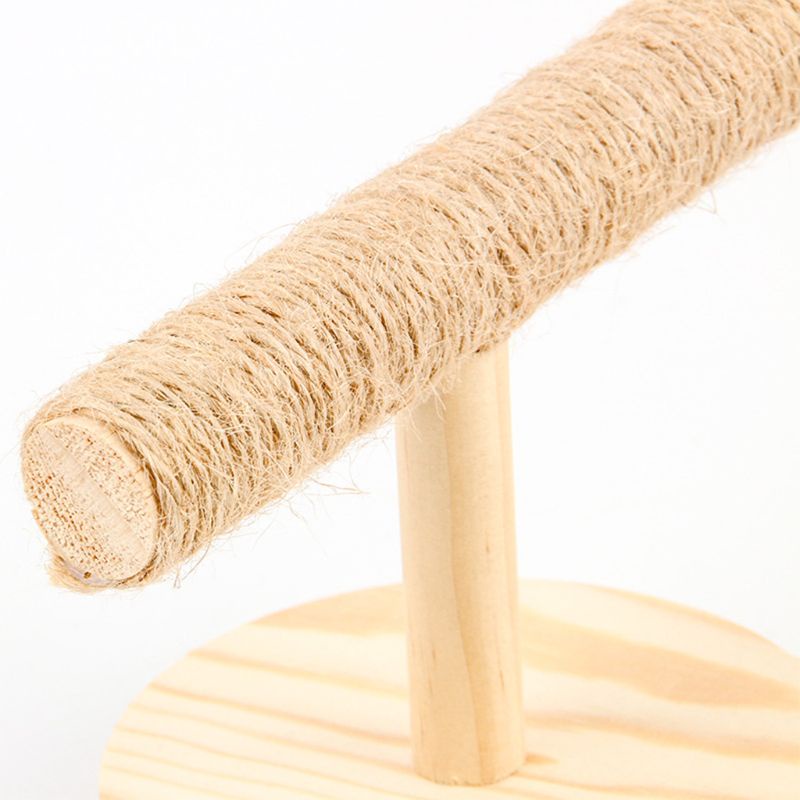 Giá Đứng Bằng Gỗ Dùng Mài Móng Cho Chim Vẹt