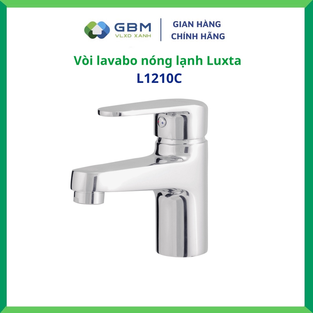 [Mã BMBAU300 giảm 10% đơn 499K] Vòi chậu nóng lạnh cao cấp Luxta L1210C-VLXD XANH