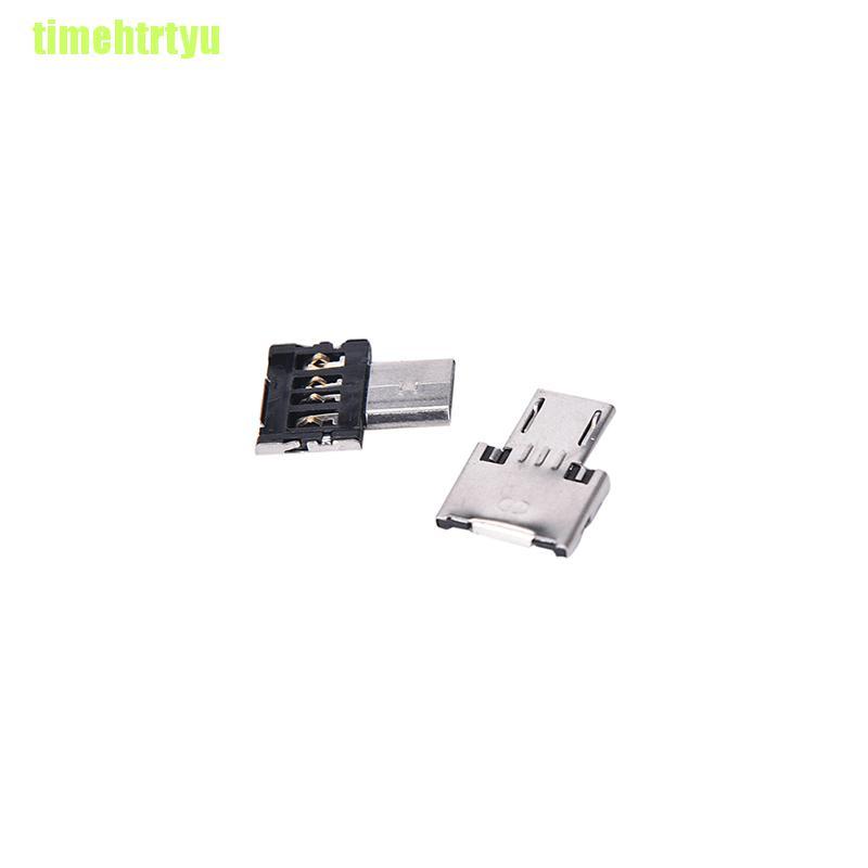 ANDROID Set 2 Đầu Chuyển Đổi Từ Micro Usb Đực Sang Usb Cái Timehttyu