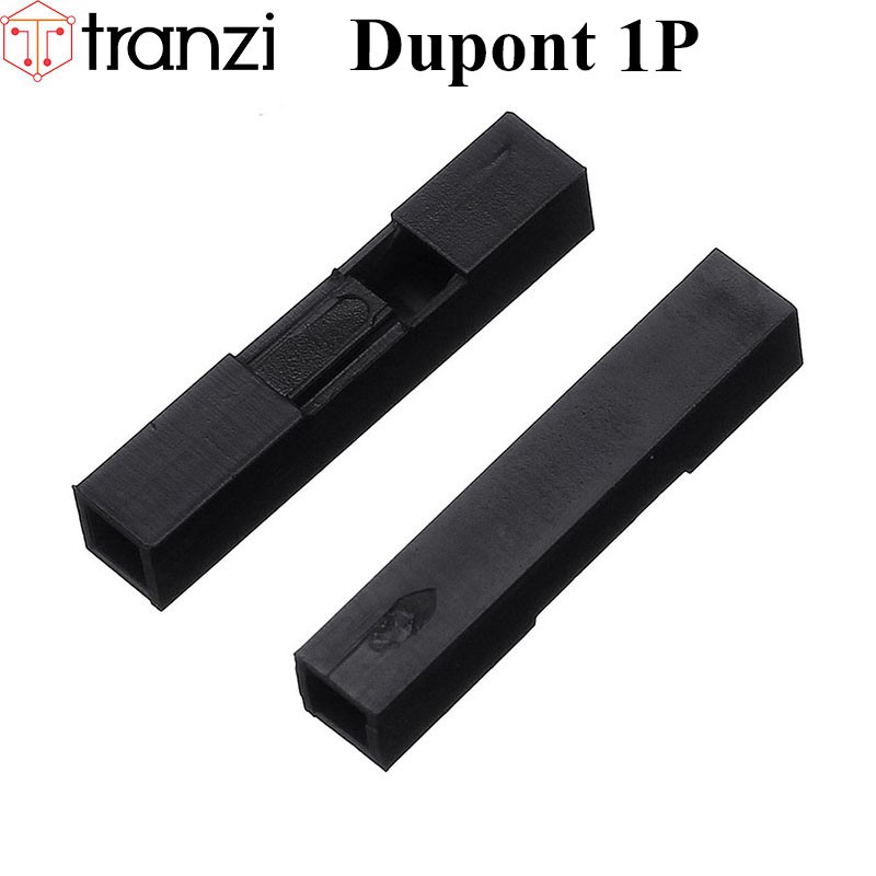 Vỏ header 2.54mm dupont 1P 13,95mm đen - túi 100 cái