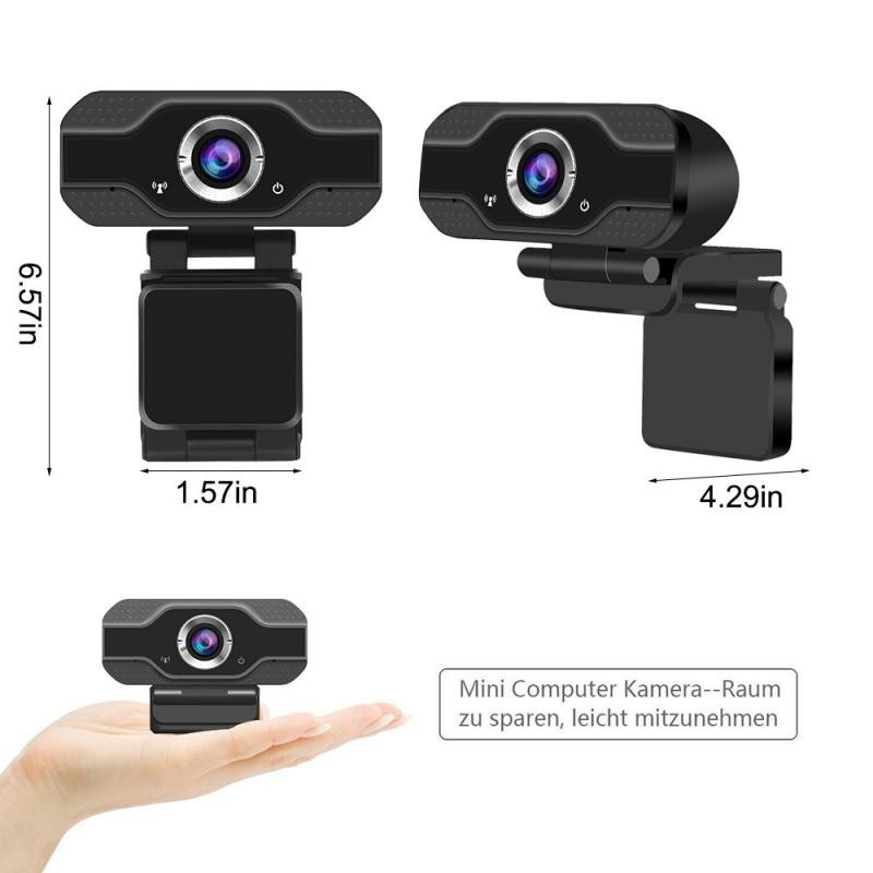 Webcam HD USB 1080P tích hợp micro không cần trình điều khiển dành cho máy tính PC WebCamera | BigBuy360 - bigbuy360.vn