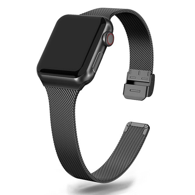 Dây đeo bằng thép không gỉ thích hợp cho đồng hồ thông minh Apple Watch 7/6/SE/5/4/3/2/1 40mm 38mm 41MM 45MM 44MM 42MM
