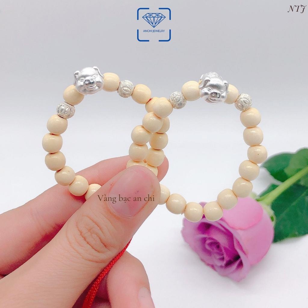 Vòng dâu tằm mix con giáp theo tuổi bé , chuẩn bạc ta - Anchi jewelry