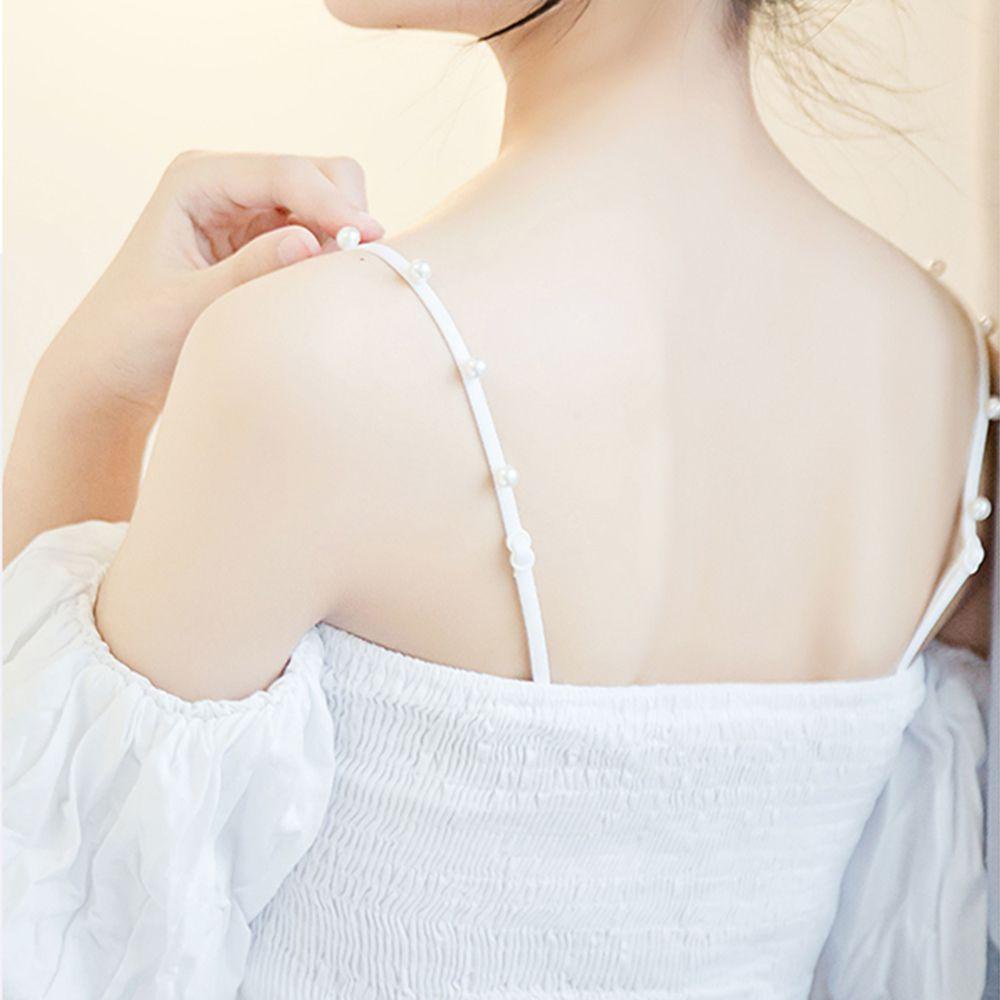 OCEANMAP Dây Đeo Vai Đính Hạt Ngọc Trai Chống Trượt Có Thể Điều Chỉnh