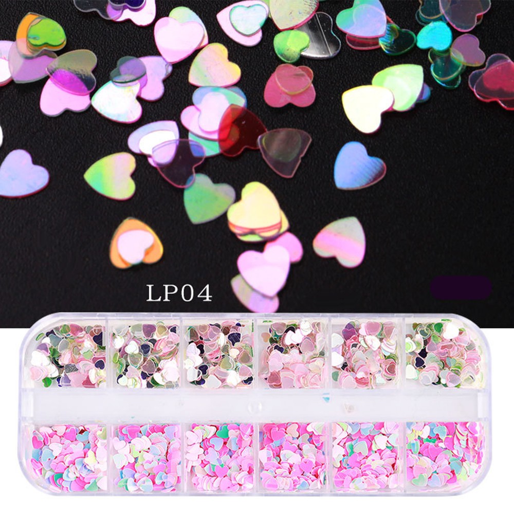 Nhãn Dán Trang Trí Móng Tay Nghệ Thuật Nhiều Kiểu Dáng Mẫu Mới Laser Họa Tiết Bướm Mặt Trăng Trái Tim Mùa Xuân