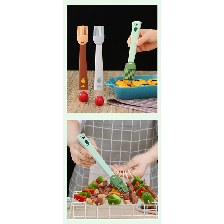 (MẪU MỚI) Cọ quét dầu / Chổi phết dầu ăn silicon cao cấp #C619 (VIP)