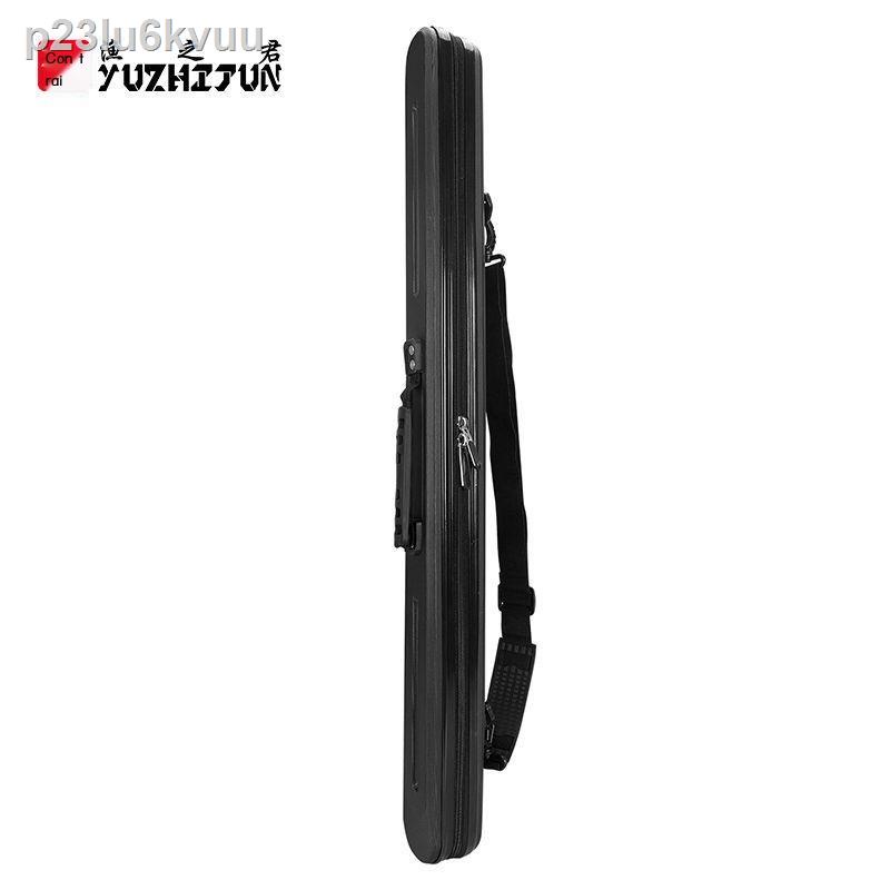 ✣  p23lu6kvuuTúi đựng cần câu mini vỏ cứng ngắn túi cá đa chức năng cầm tay thẳng suối