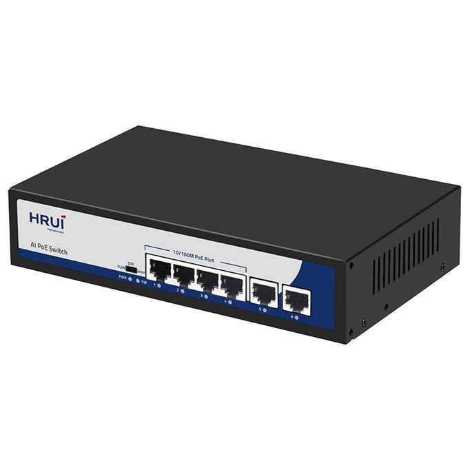 {Chính Hãng}Thiết bị chuyển mạch Switch POE Hrui 4 Port HR900-AF-42N