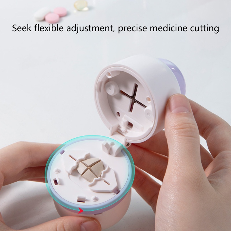 Hộp Đựng Thuốc Siêu Cứng Đa Năng Kèm Dao Cắt Tiện Dụng Mang Theo Du Lịch