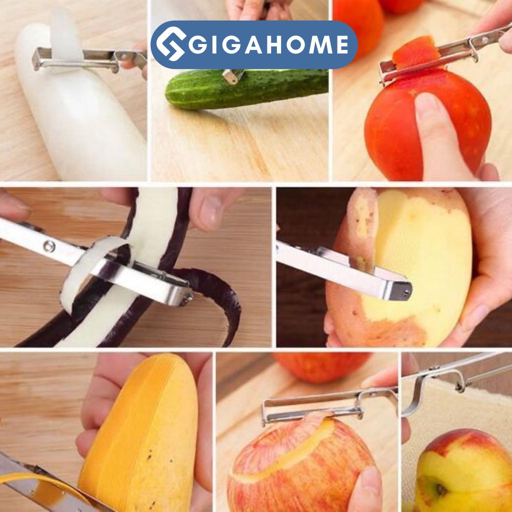 Dao Bào Gọt Vỏ Trái Cây, Củ Quả Hình Chiếc Răng GIGAHOME 9551