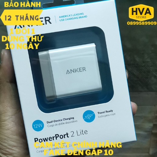 Sạc nhanh ANKER PowerPort+ 1 cổng 18w QC 3.0 A2013 hỗ trợ sạc nhanh iPhone, Android – BH 12 tháng