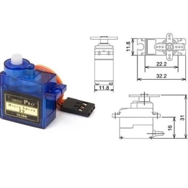 Động Cơ Servo Sg90 - Servo Sg 90 Arduino Qt1.. Mới Nhất