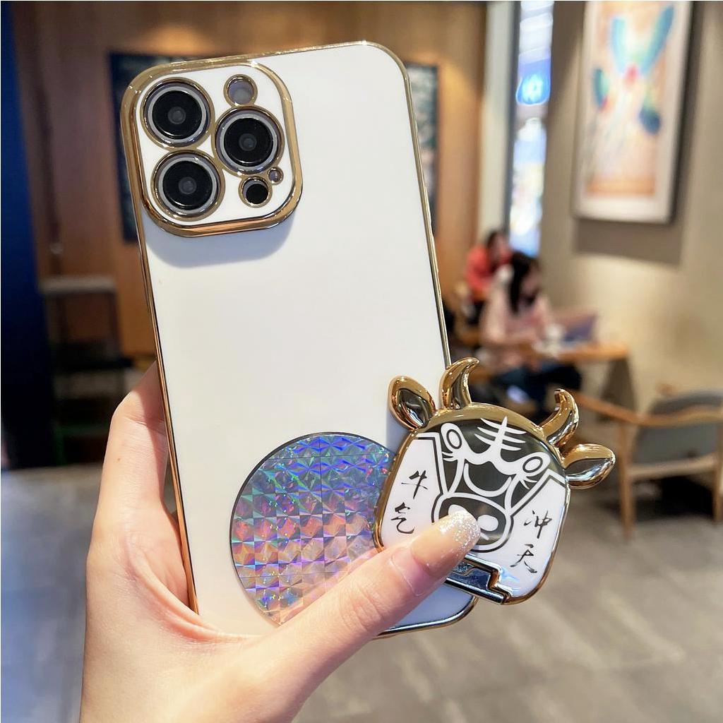 Ốp Điện Thoại Có Giá Đỡ Nam Châm 6d Cho iPhone 6 + 6s + 7 + 8 + xs max xr 11 pro max 12 pro max Niu 13 pro max 14 + 14