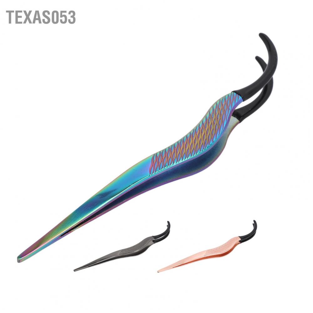 [Hàng mới về] Nhíp nối mi bằng thép không gỉ chuyên dụng đầu cong