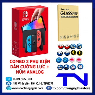 Máy Nintendo Switch OLED Aeon/White + Combo tặng 2 phụ kiện - Hàng chính hãng Nintendo