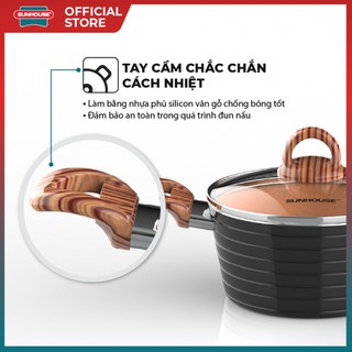 BỘ NỒI CERAMIC ĐÁY TỪ SUNHOUSE SHG2003MCA