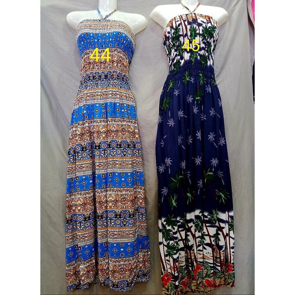 Đầm maxi cúp ngực quyến rũ (sọc/thổ cẩm/hoa lá) | BigBuy360 - bigbuy360.vn