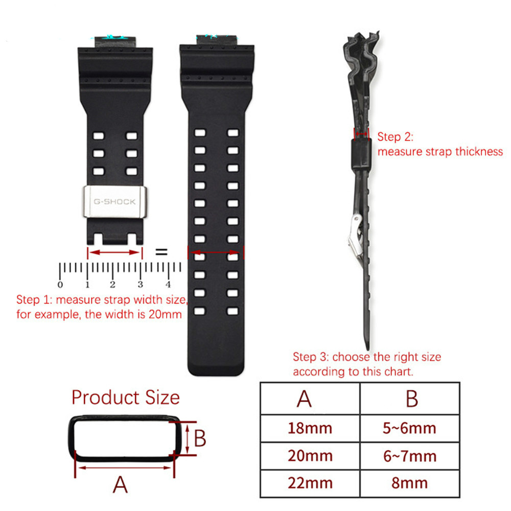 Vòng khóa bằng kim loại cố định dây đeo đồng hồ Casio G-Shock Ga-110 Gd-100 Gg-1000 Dw-5600 Gg-1000