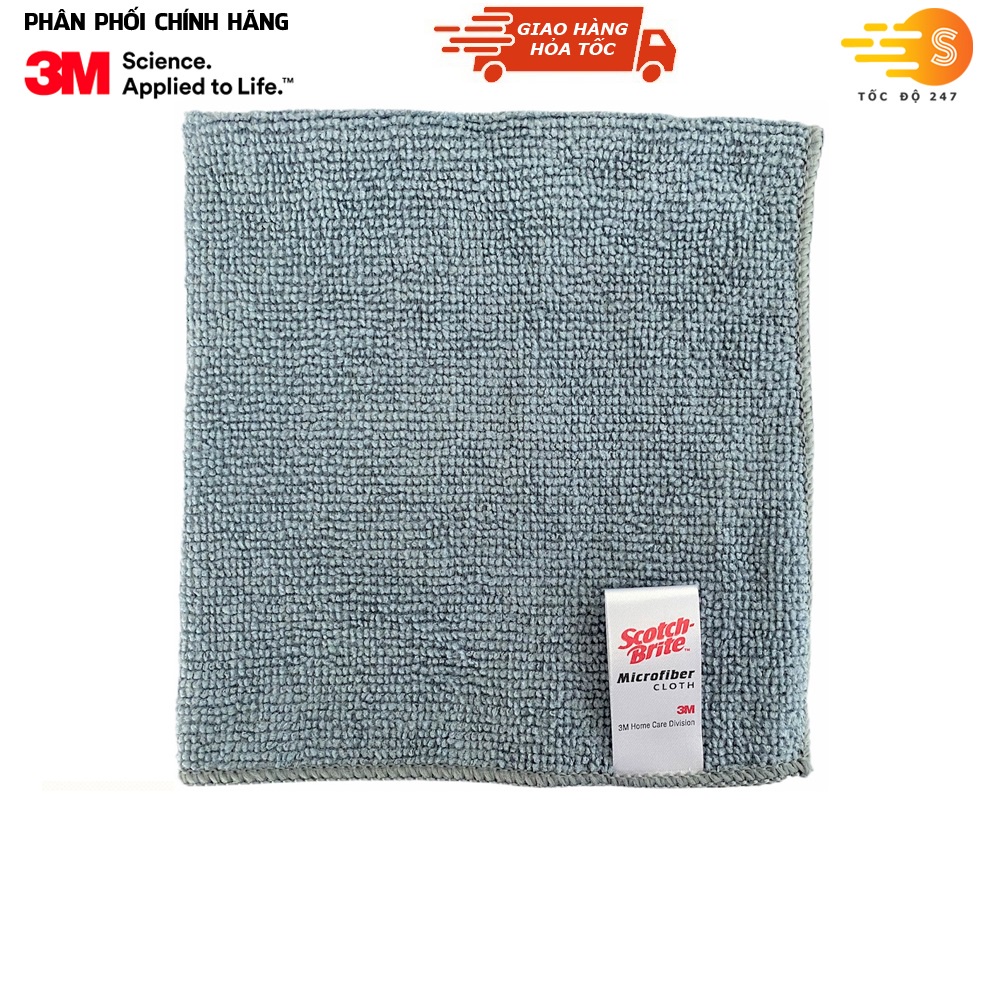 Khăn lau ô tô chuyên dụng chống trầy xước Microfiber 3M 30x30cm