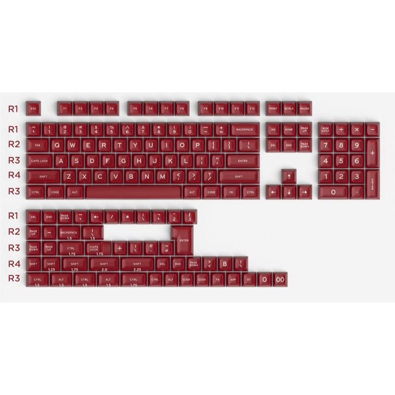 Bộ nút keycap SA Aifei ABS Double Shot nhiều mẫu