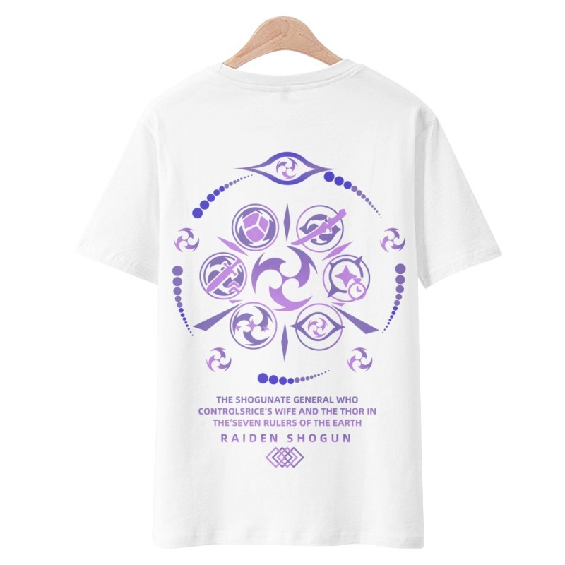 Áo Thun Nam Tay Ngắn In Hình Phong Cách Phim Thunderbolt God of Suzaku Cá Tính