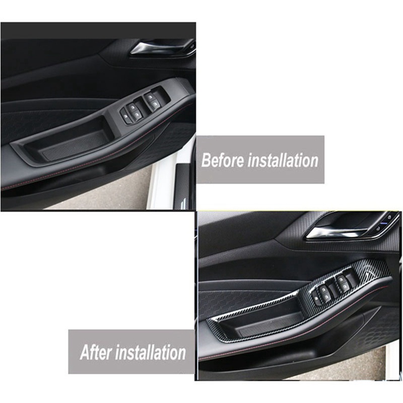 Bộ 4 Cái Viền Trang Trí Bảng Điều Khiển Nâng Cửa Sổ Xe Hơi Bằng Thép Không Gỉ Cho MG5 2021