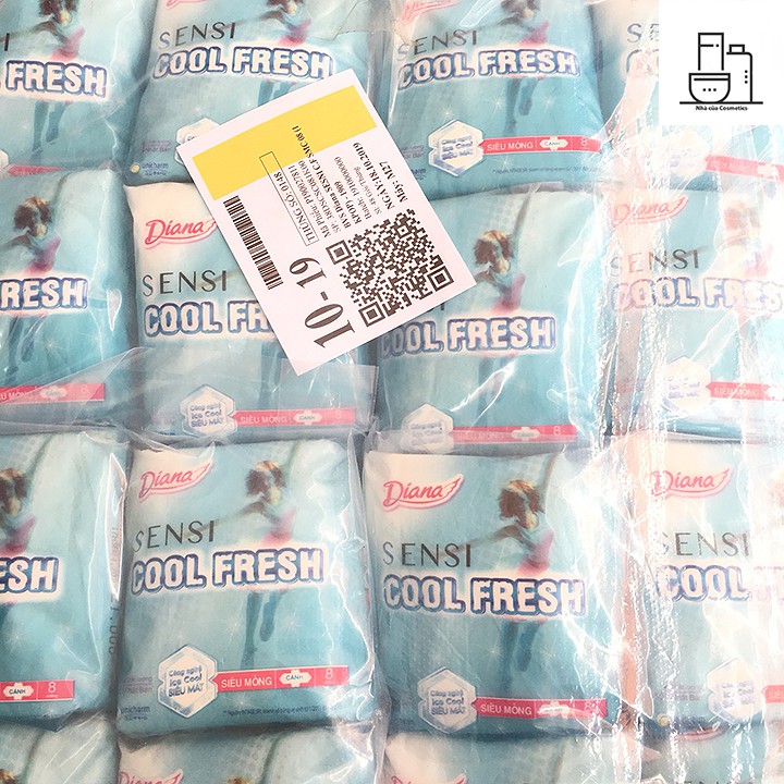 Băng Vệ Sinh Diana Cool Fresh Siêu Mỏng Gói 8 Miếng