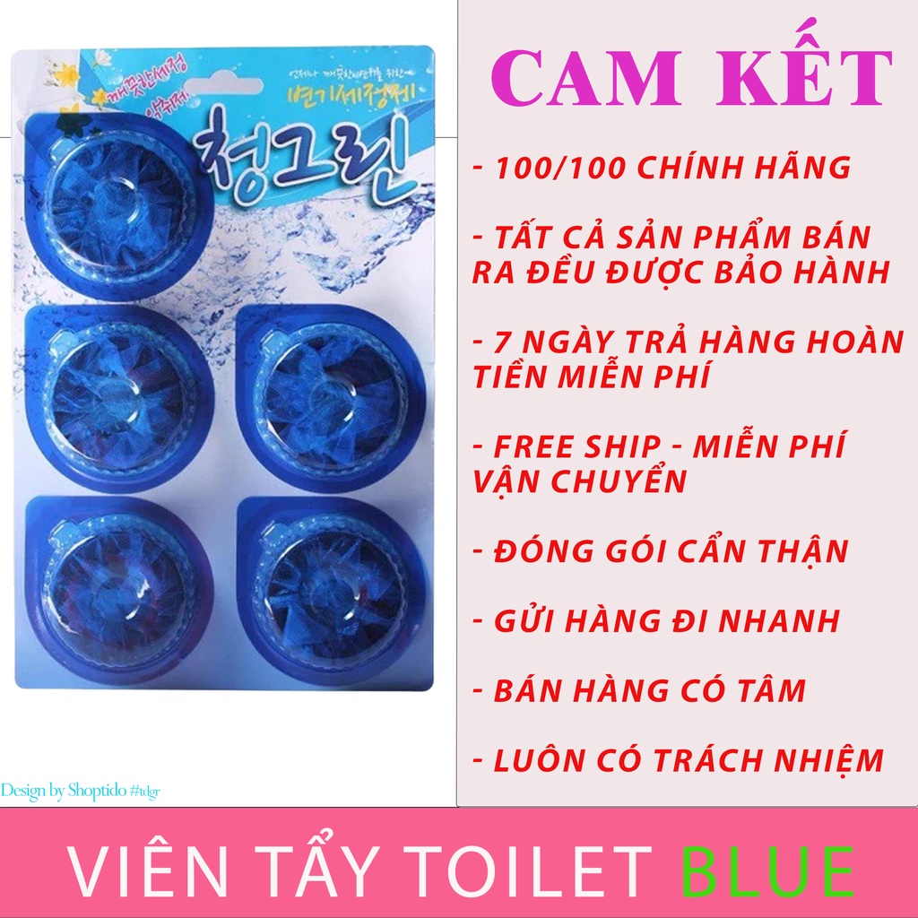 Viên tẩy vệ sinh tolet Blue Hàn Quốc Sandokkaebi 40g NPP G20shop